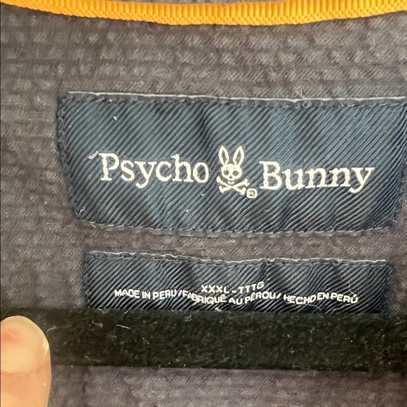 Psycho Bunny Men's Navy Button-Down Shirt XXXL - Picture 2 of 6